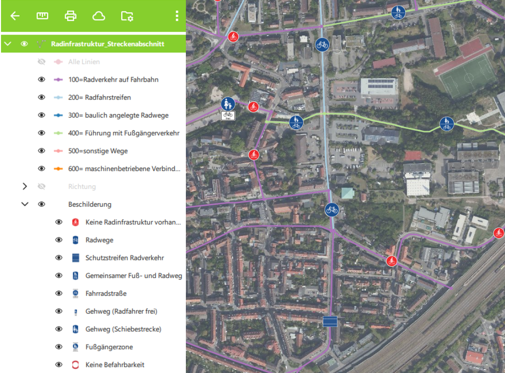 Radwegekataster 4.0.1 Digitale Erfassung und Pflege von Radwegenetzen
